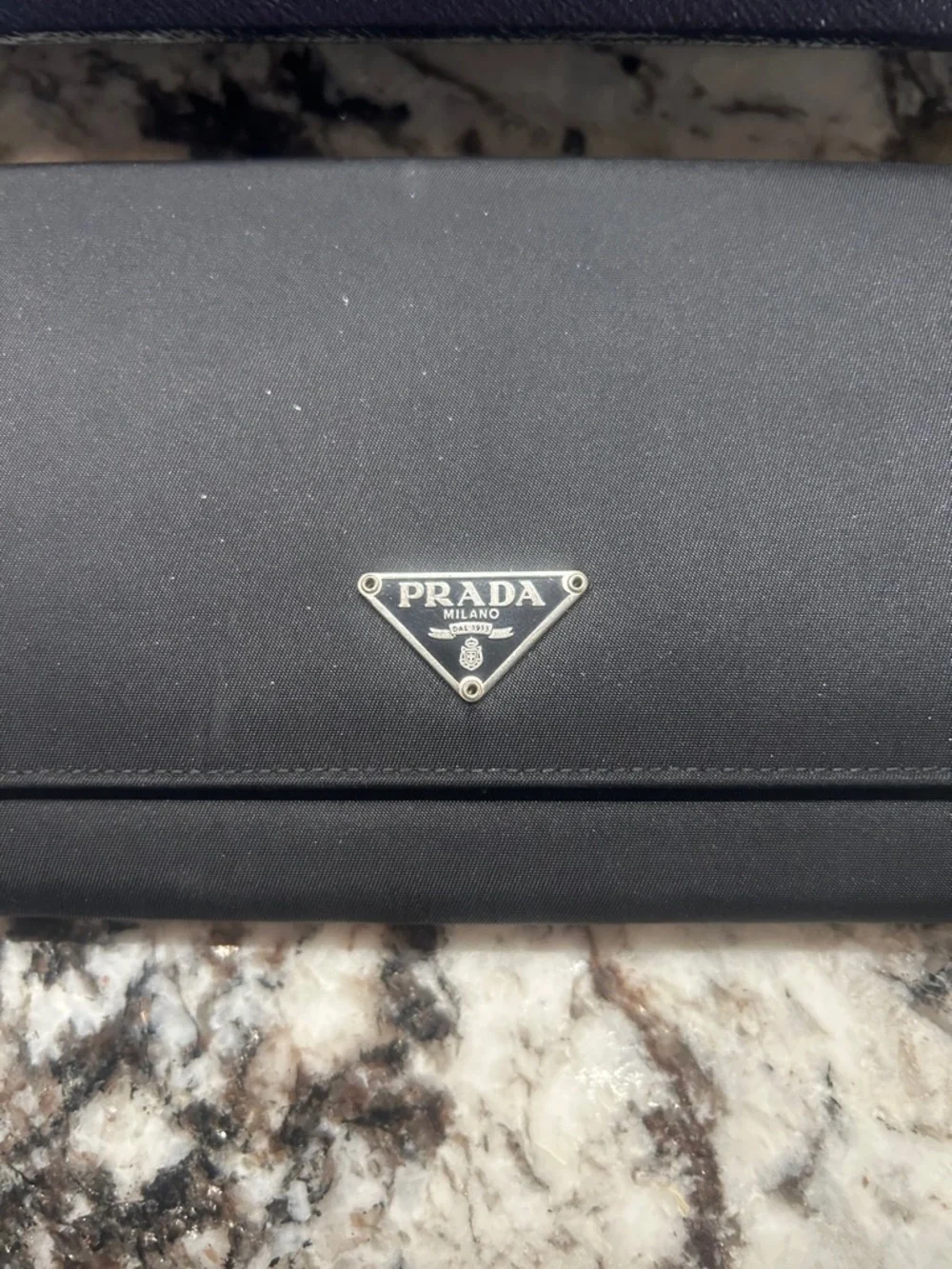 Prada Black Wallet on Chain with Gold Hardware COA and box - Picture 5 of 16